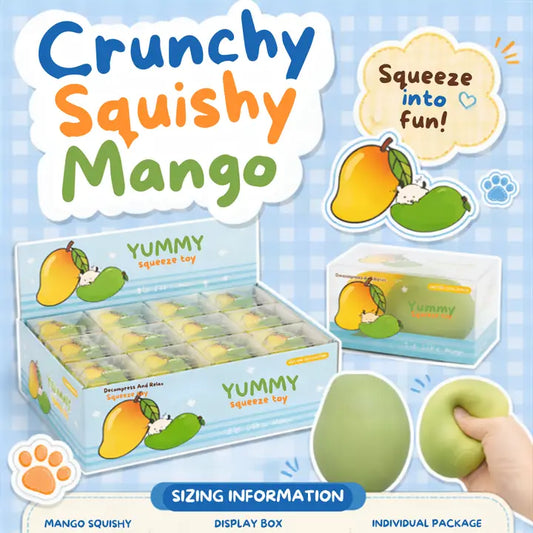 Crunchy Color Changing Mango Squishy 8cm – New