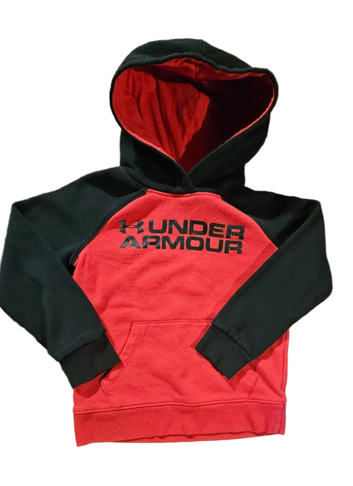 Under Armour red and black hoodie, front