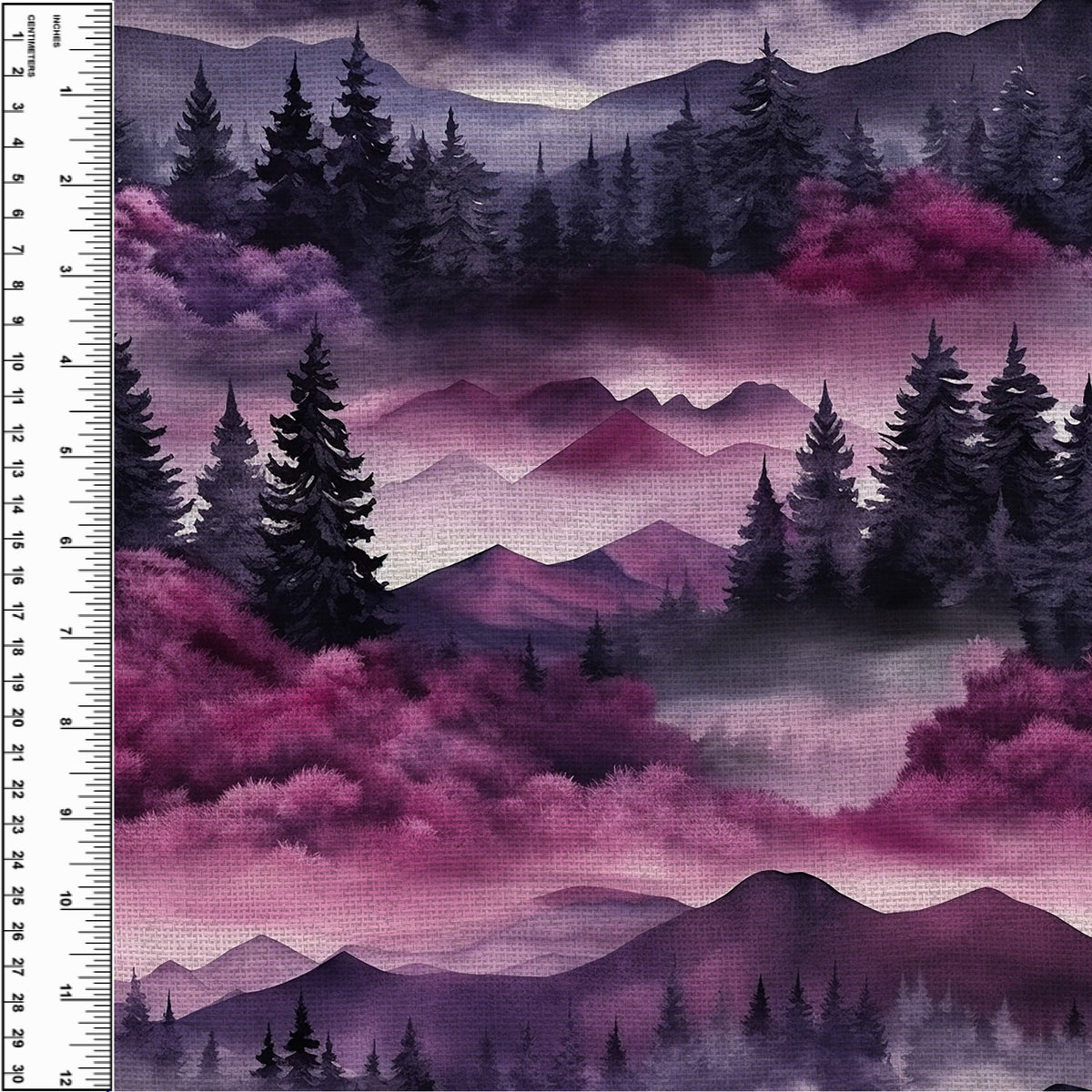 Purple Linen Mountains Toddler Blanket