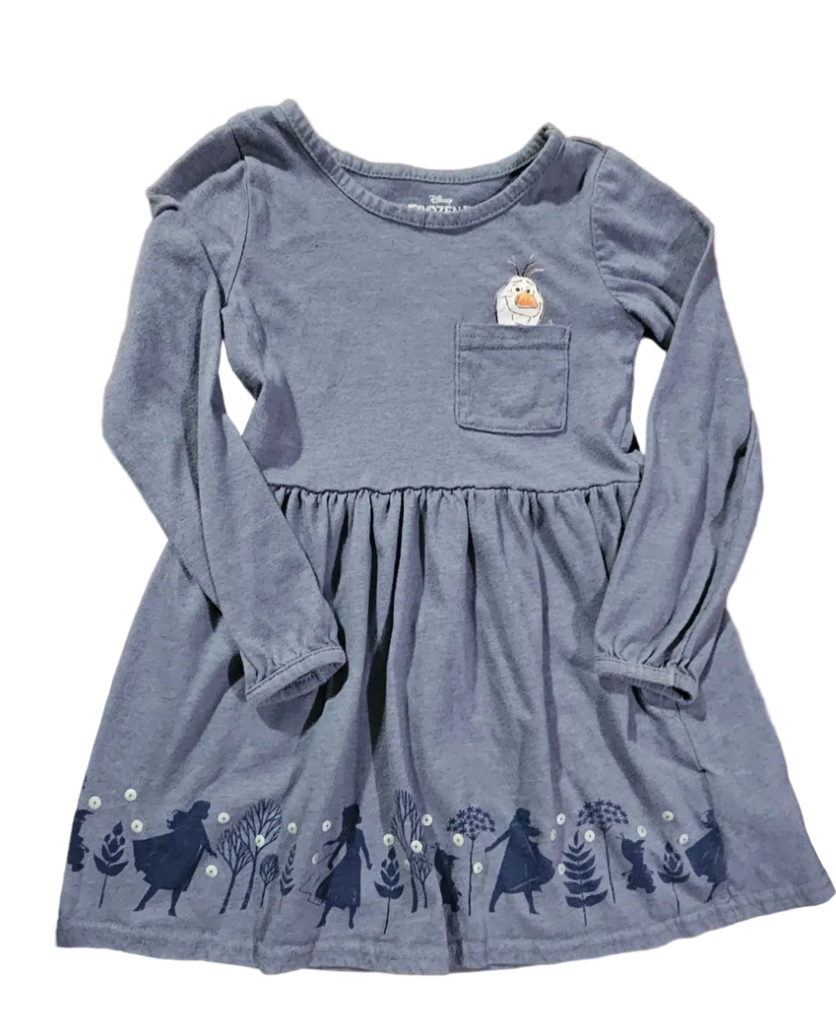 Disney Frozen II Olaf pocket dress, full view