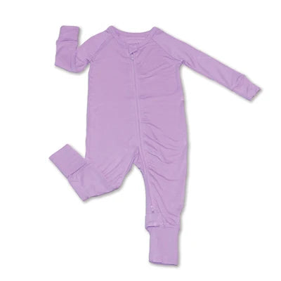 Bamboo 2-way Zipper Romper/Footless Sleeper(Lavender Bloom)