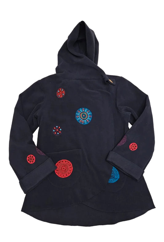 Ark Imports Navy Embroidered Fleece Hooded Jacket, 1X – Pre-Loved - photo 7