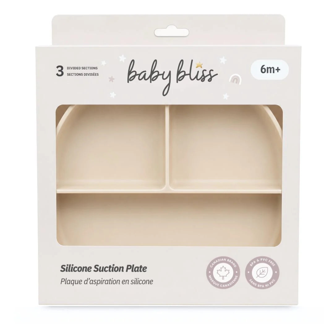 Baby Bliss Stainless Steel Suction Divided Plate