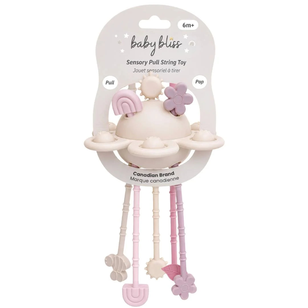 Baby Bliss Pull String Toy - Playful Petals
