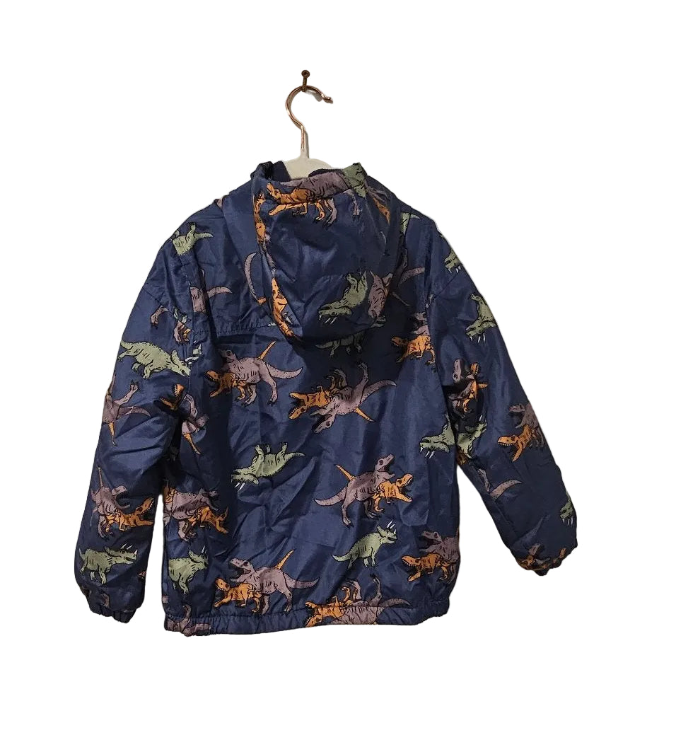 Carter's Navy Dinosaur Hooded Jacket, 5 – Pre-Loved