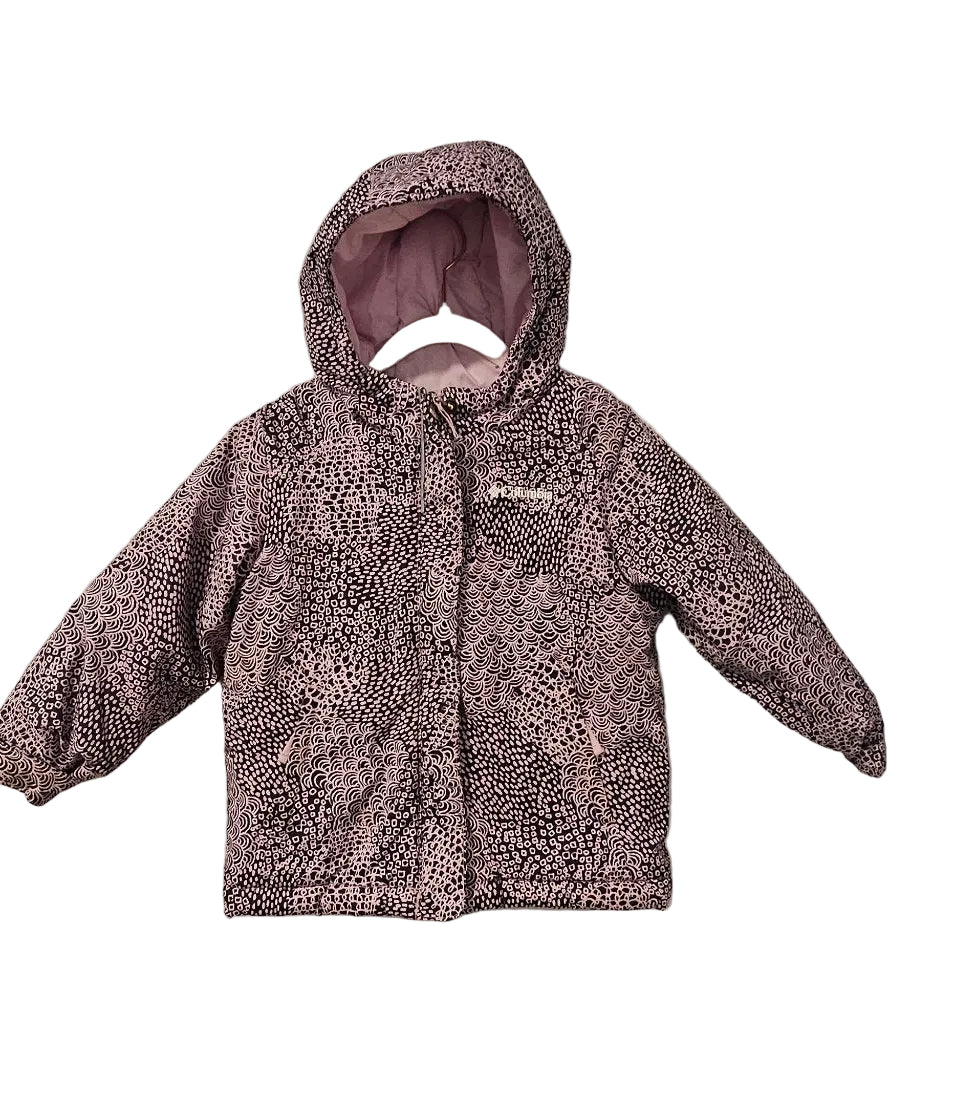 Columbia Patterned Hooded Jacket, 4T – Pre-Loved