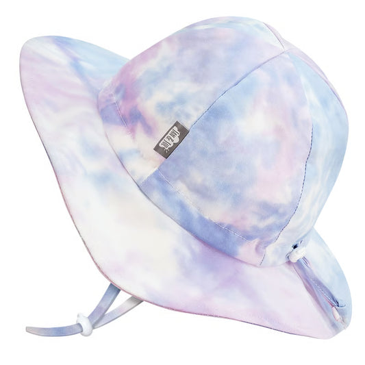 Jan & Jul Cotton Candy Tie Dye Cotton Floppy Sun Hat Lrg