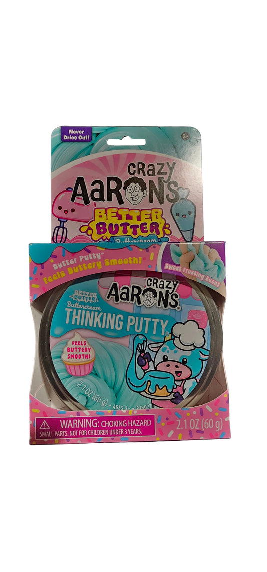 Crazy Aaron's Better Butter Buttercream Thinking Putty 2.1 oz tin in box