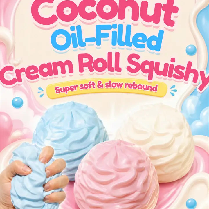 Crunchy Cream Roll Squishy – New
