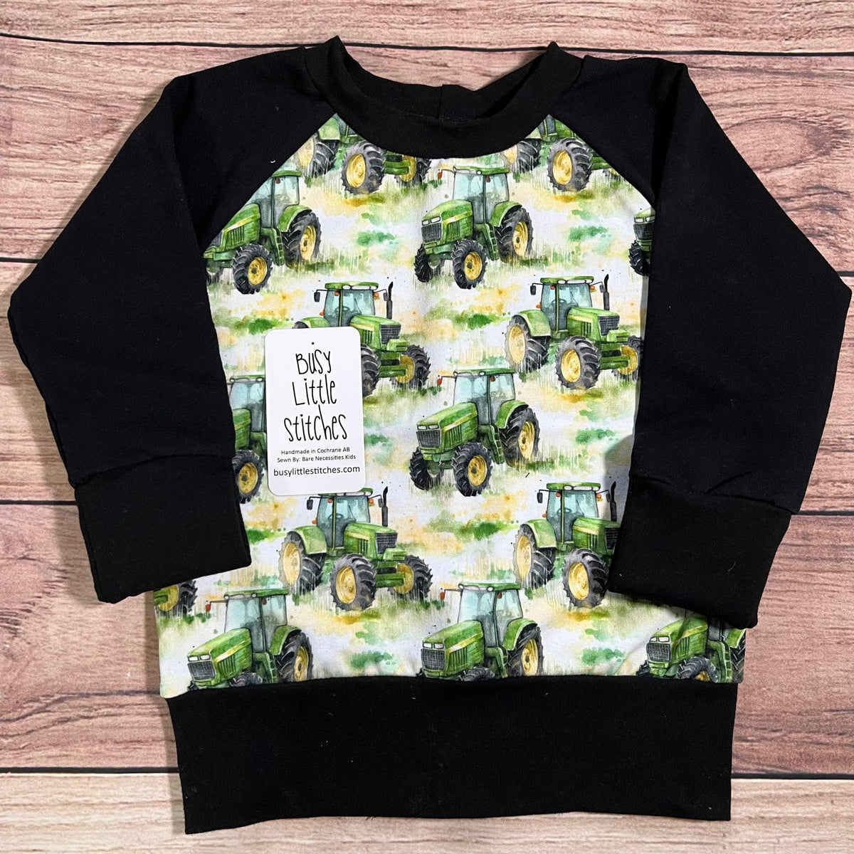 Big Green Tractor Grow With Me Sweater: 18 Months - 4 Years