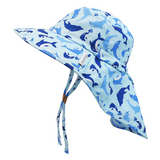 Flap Jack Kids Dolphin Sun Hat with Neck Flap