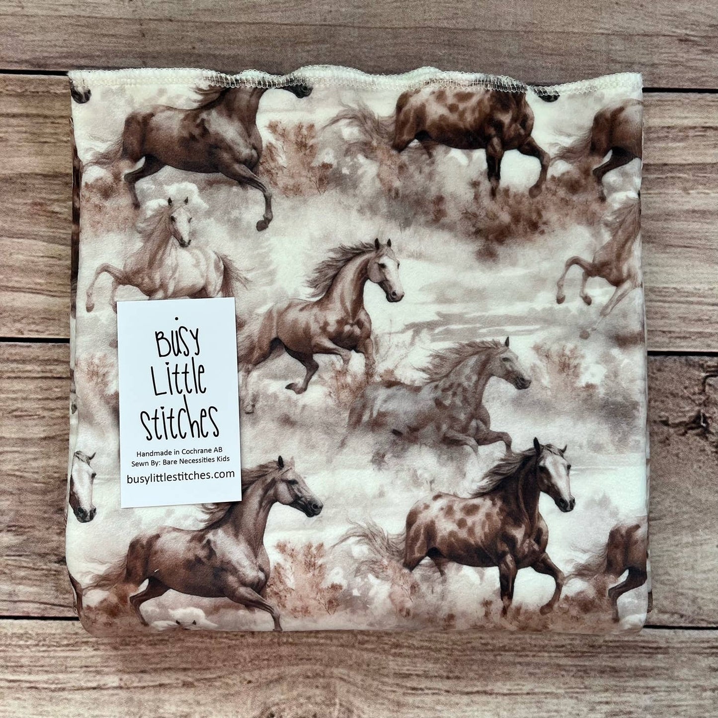 Horses Running Toddler Blanket