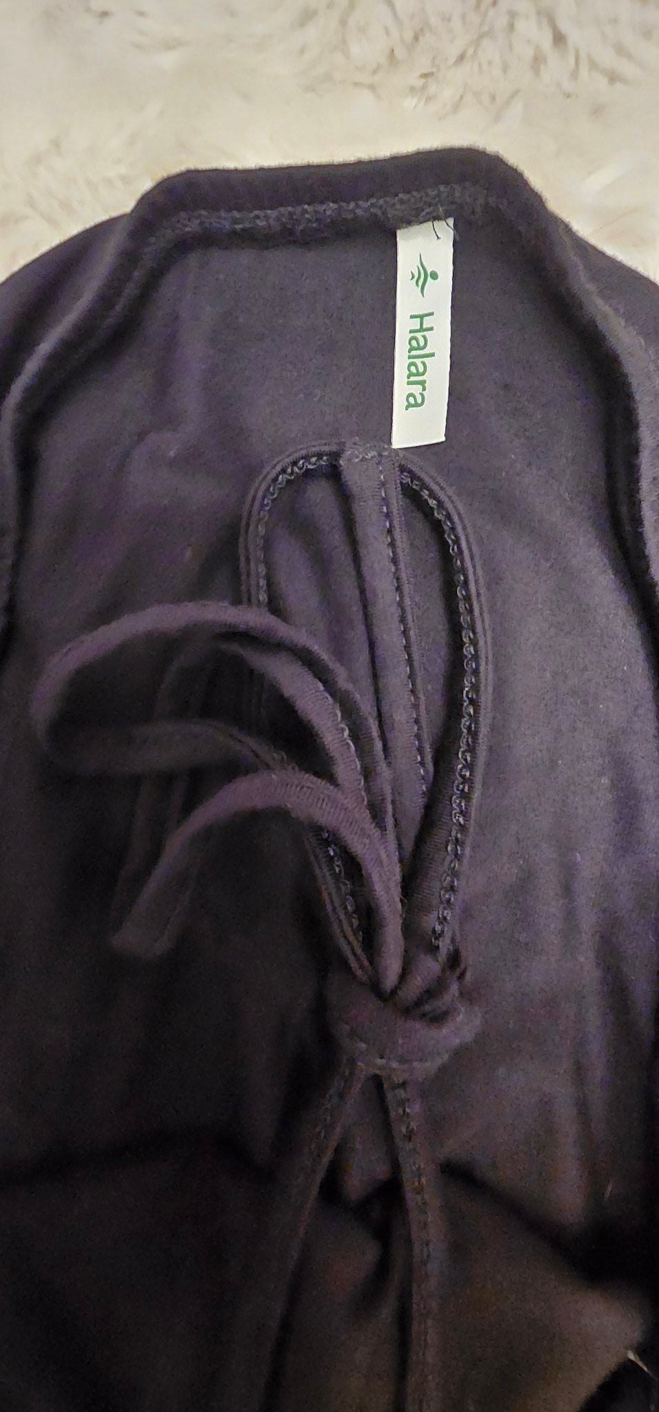 Halara Black Drawstring Waist Dress – Pre-Loved - photo 3