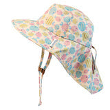 Flap Jack Kids Kissing Fish Sun Hat with Neck Flap - Medium (2-4Y)