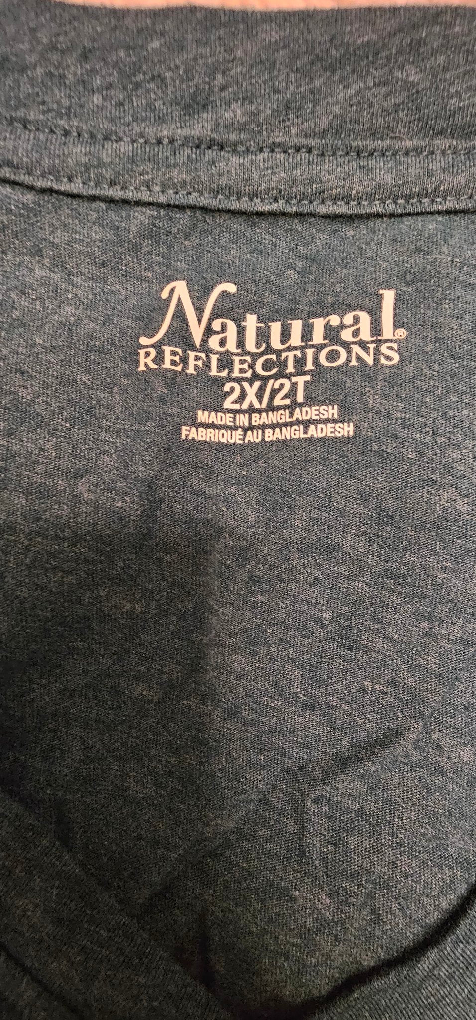Natural Reflections Teal V-Neck Long Sleeve Top, 2X – Pre-Loved - photo 2