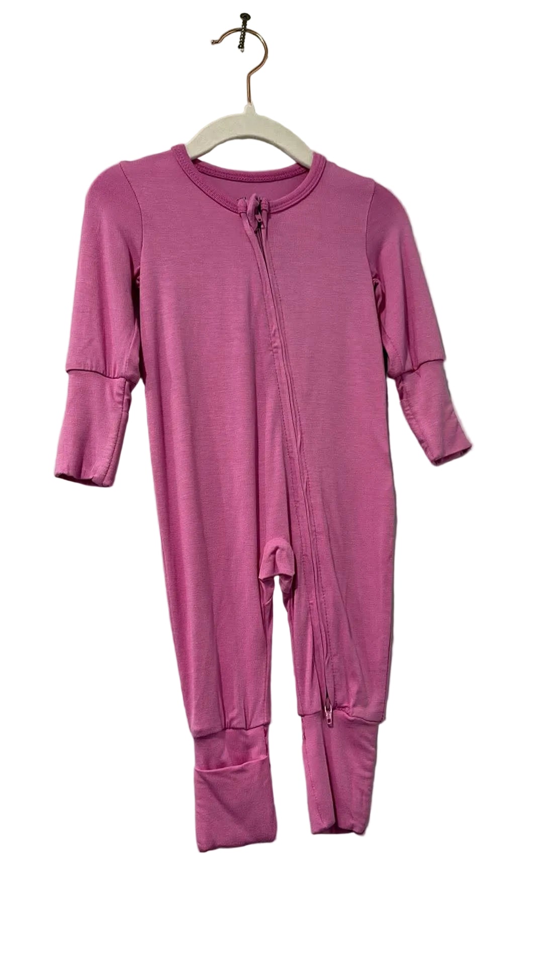 Silkberry Baby Bamboo 2- Way Zipper Romper/Footless Sleeper(Rose)