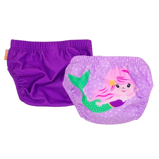 Zoocchini Knit Swim Diaper 2-Piece Set Mermaid