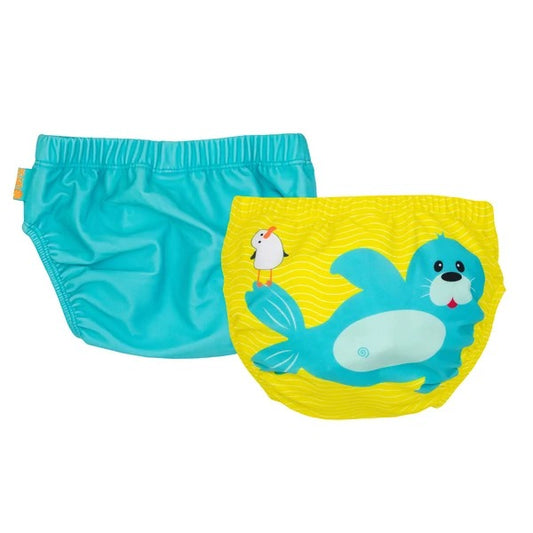Zoocchini Knit Swim Diaper 2-Piece Set Seal